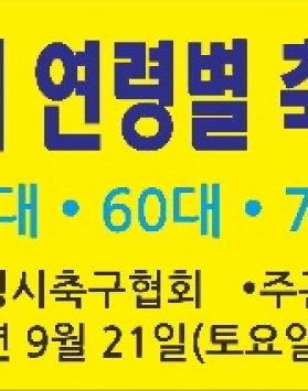 제 2회 광명시 연령별 동호인 축구대…